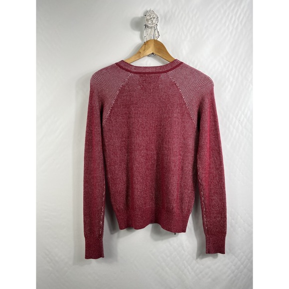 BROCHU WALKER Luxury Red Cashmere Blend Sweater Size XS Side Zip Detail - Picture 3 of 8